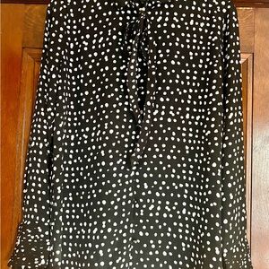 Banana Republic Black Blouse with White Dots